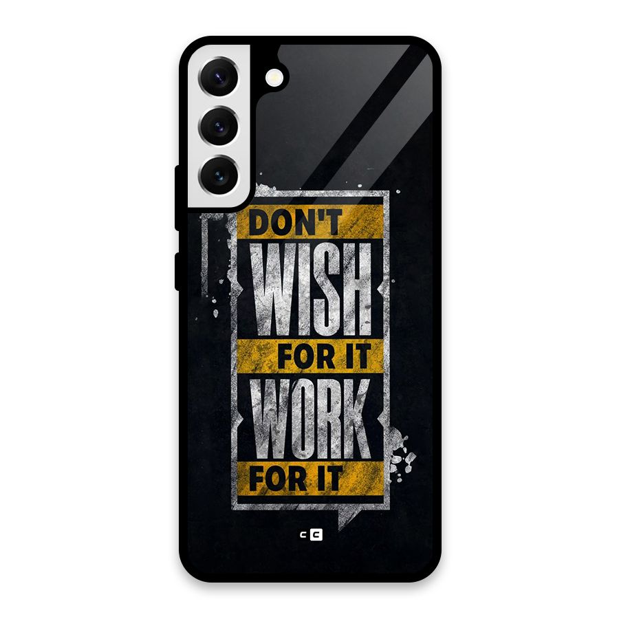 Wish Work Glass Back Case for Galaxy S22 Plus 5G
