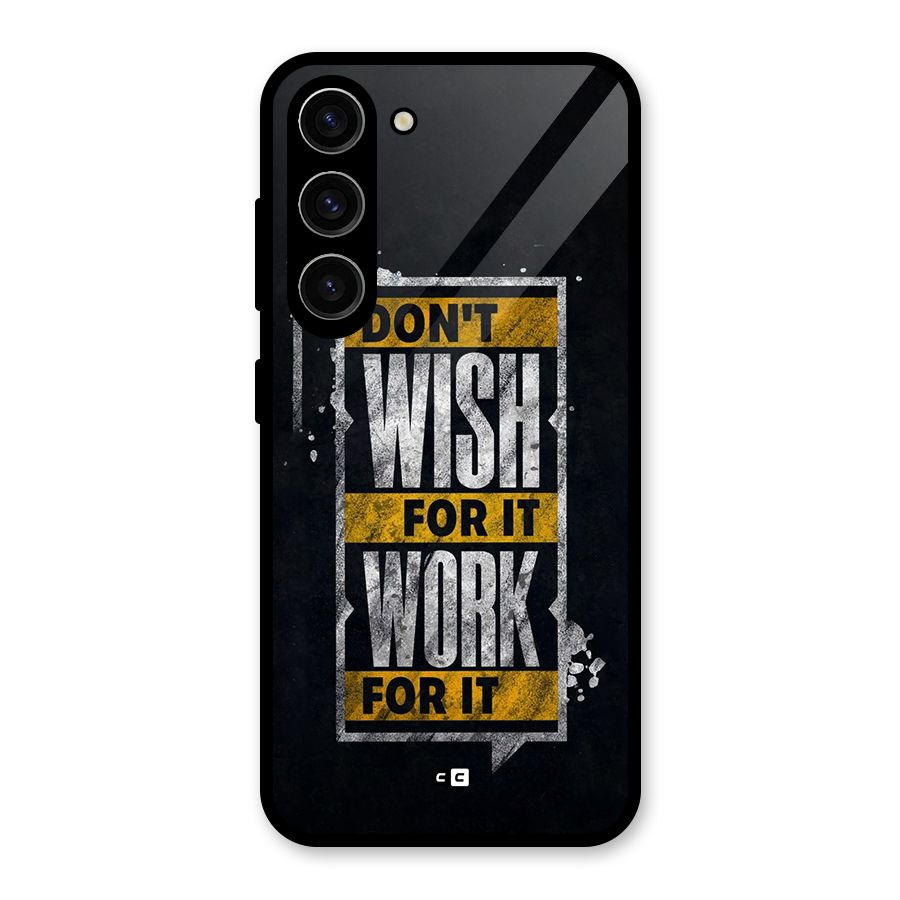 Wish Work Glass Back Case for Galaxy S23
