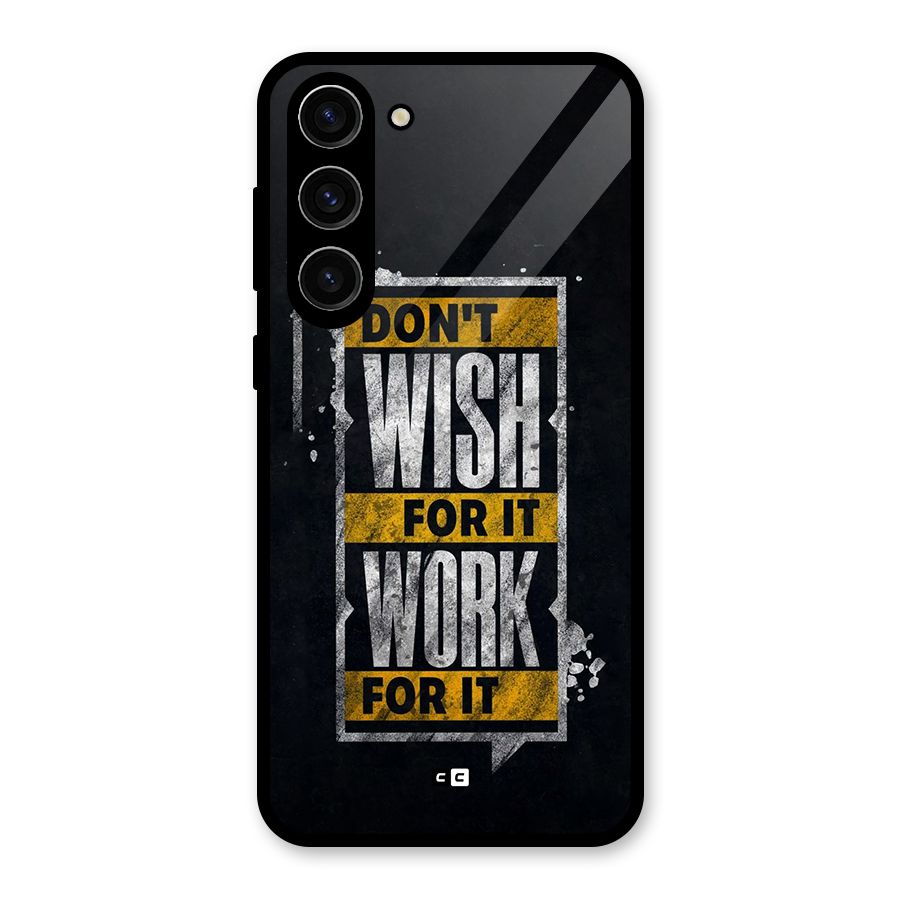 Wish Work Glass Back Case for Galaxy S23 Plus