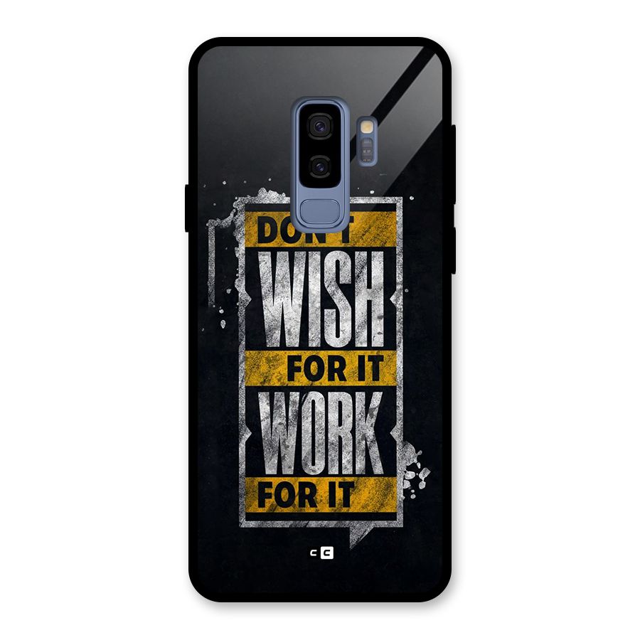 Wish Work Glass Back Case for Galaxy S9 Plus