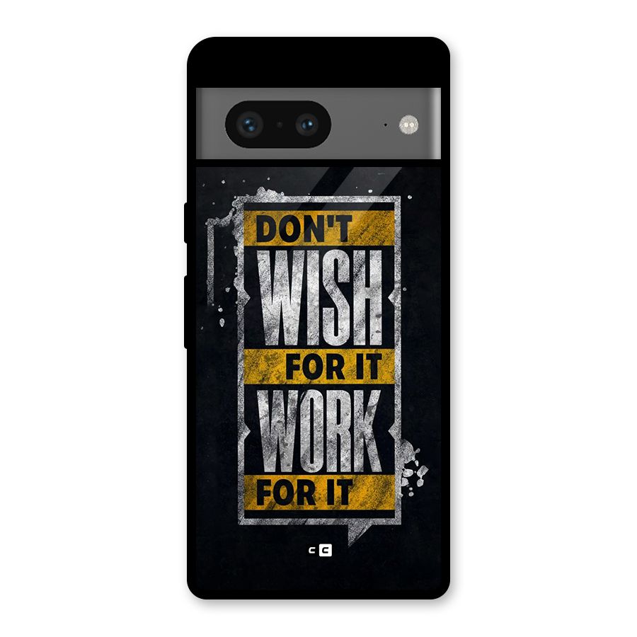 Wish Work Glass Back Case for Google Pixel 7
