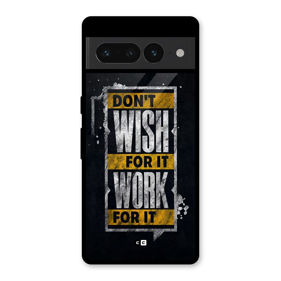 Wish Work Glass Back Case for Google Pixel 7 Pro