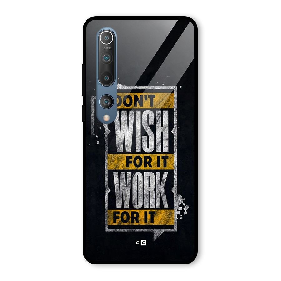 Wish Work Glass Back Case for Mi 10