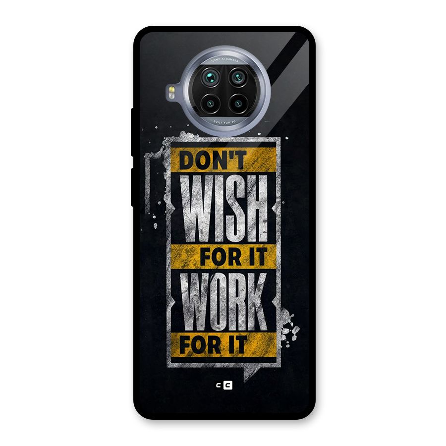 Wish Work Glass Back Case for Mi 10i