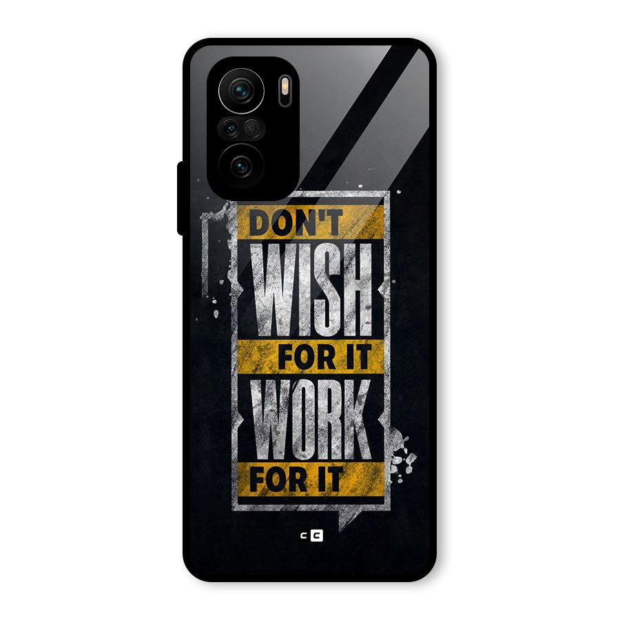 Wish Work Glass Back Case for Mi 11X Pro