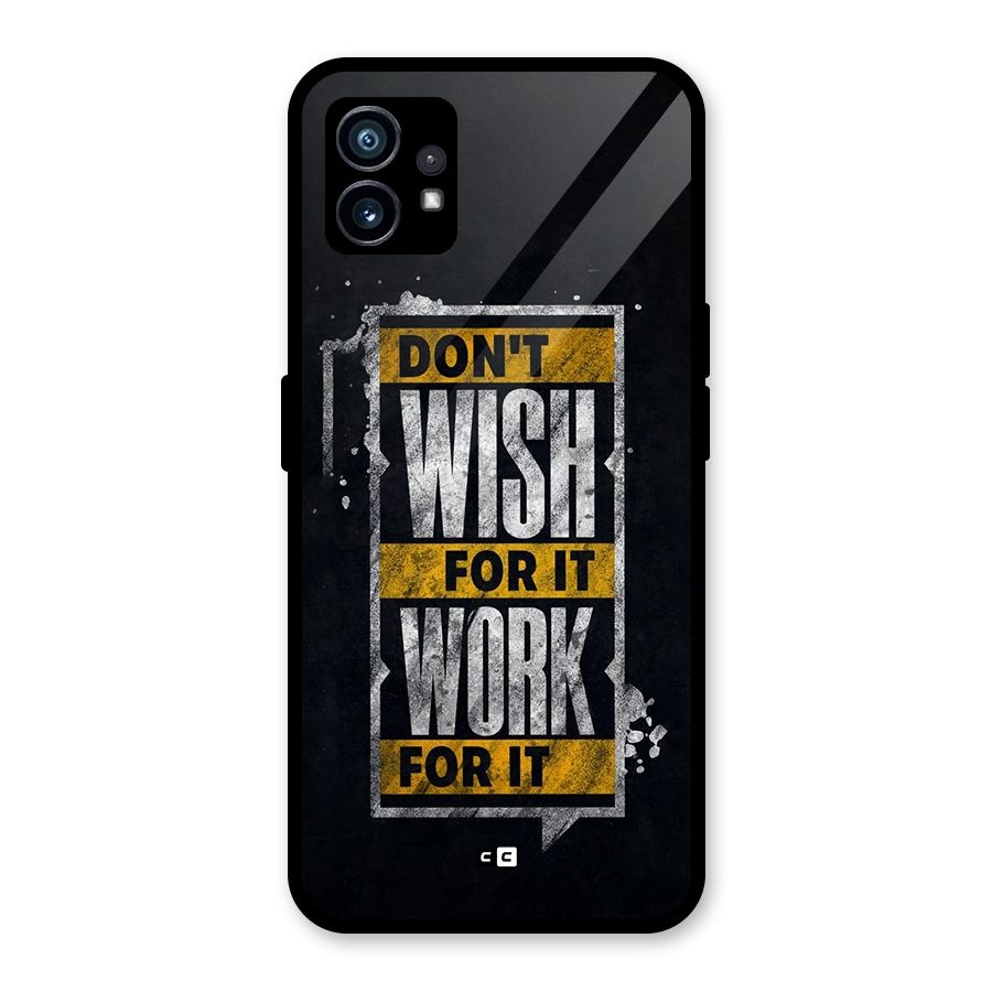Wish Work Glass Back Case for Nothing Phone 1