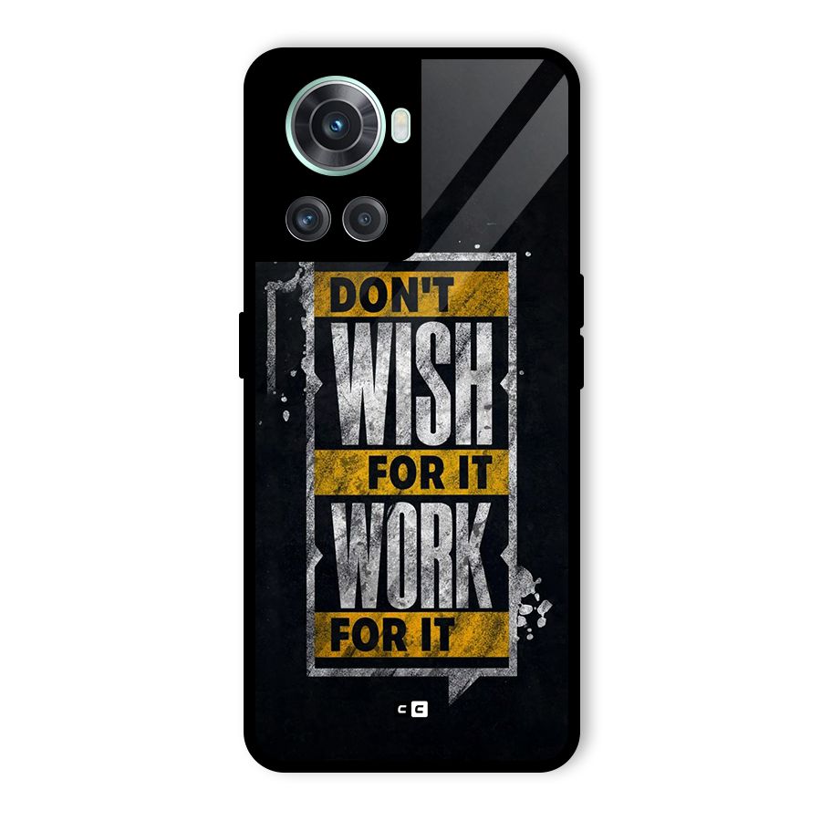 Wish Work Glass Back Case for OnePlus 10R
