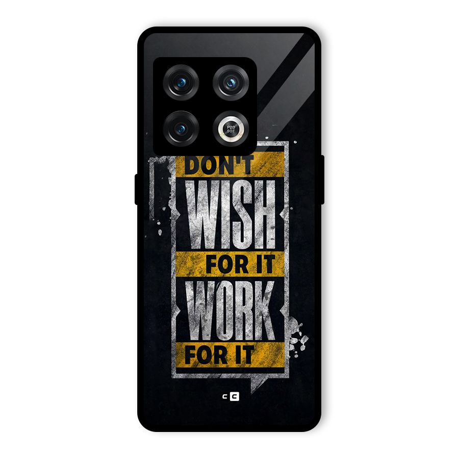 Wish Work Glass Back Case for OnePlus 10 Pro 5G