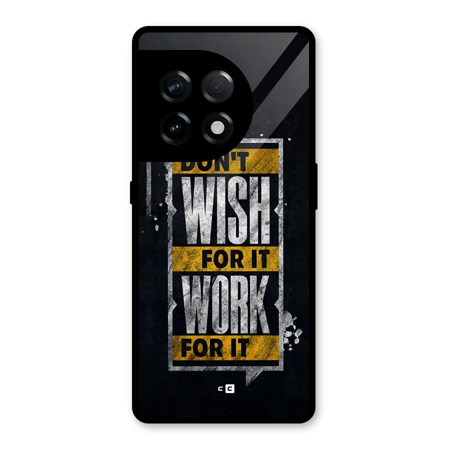 Wish Work Glass Back Case for OnePlus 11R