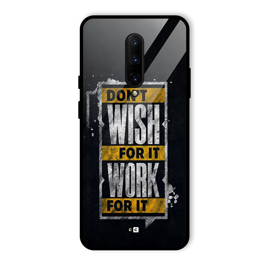 Wish Work Glass Back Case for OnePlus 7 Pro