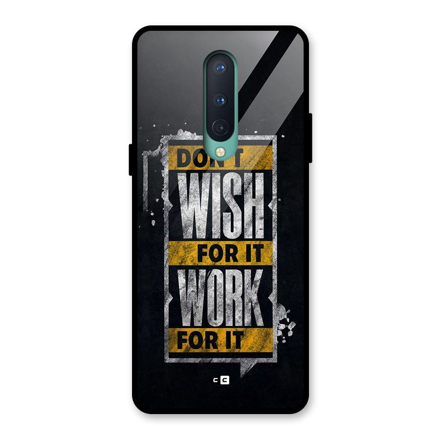 Wish Work Glass Back Case for OnePlus 8