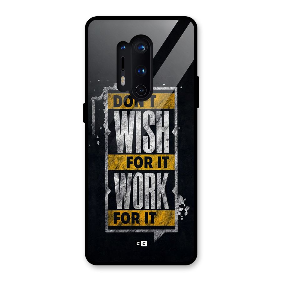 Wish Work Glass Back Case for OnePlus 8 Pro