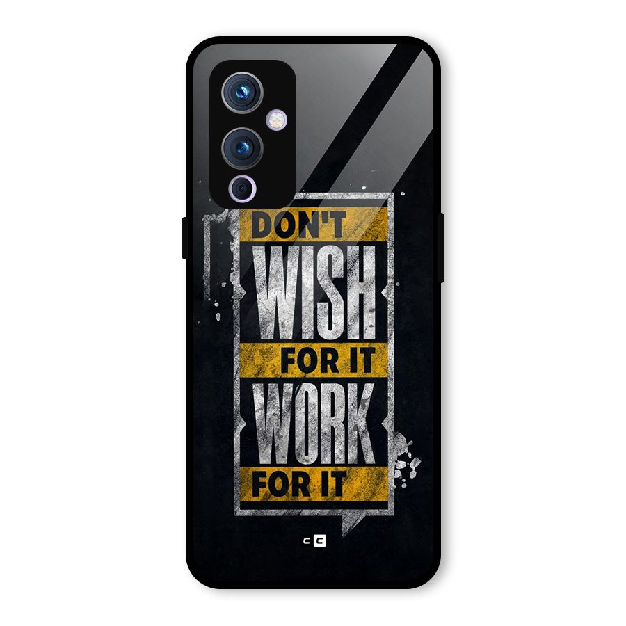 Wish Work Glass Back Case for OnePlus 9