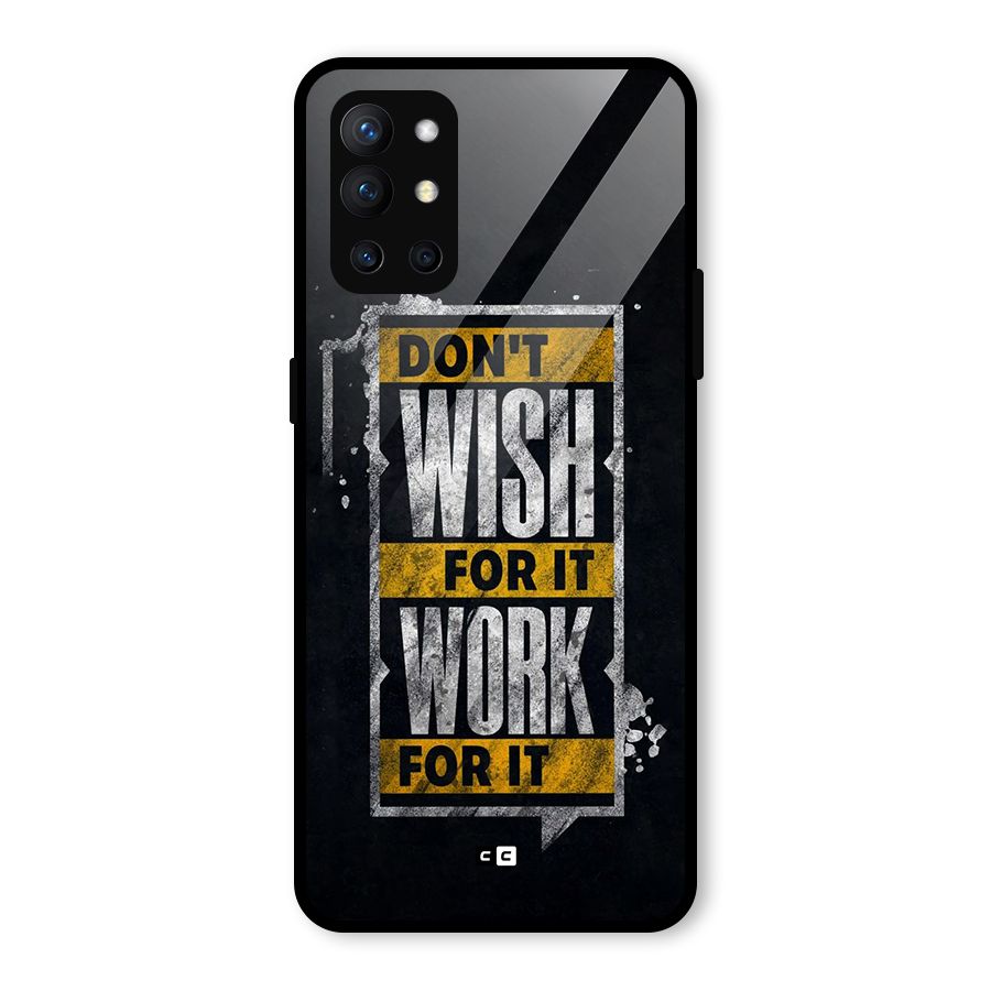 Wish Work Glass Back Case for OnePlus 9R