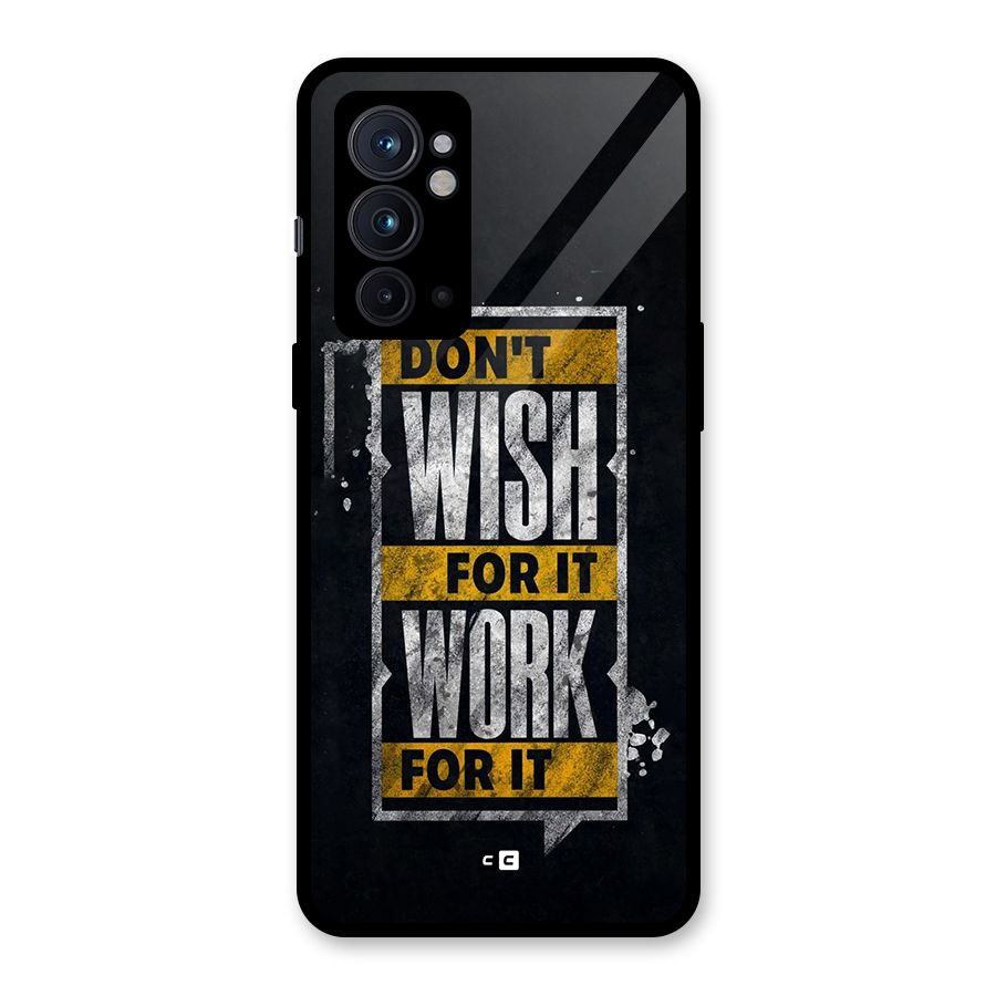Wish Work Glass Back Case for OnePlus 9RT 5G