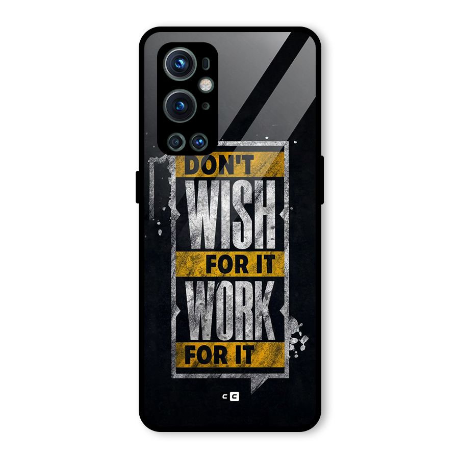 Wish Work Glass Back Case for OnePlus 9 Pro