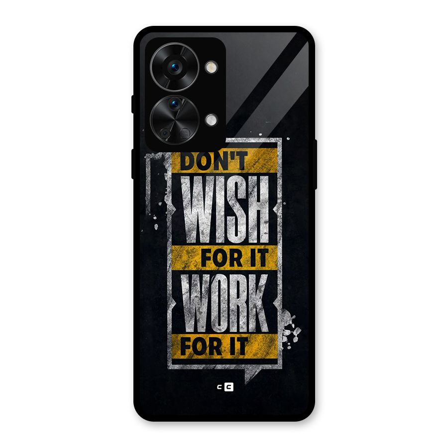 Wish Work Glass Back Case for OnePlus Nord 2T