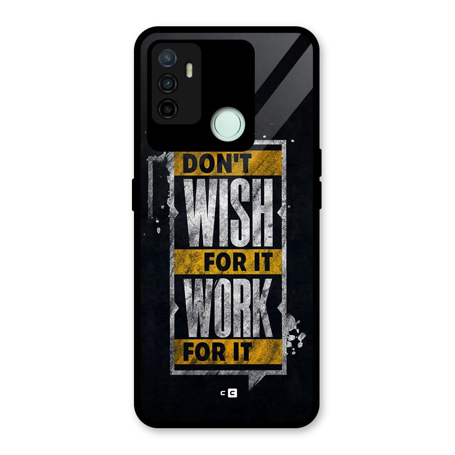 Wish Work Glass Back Case for Oppo A53