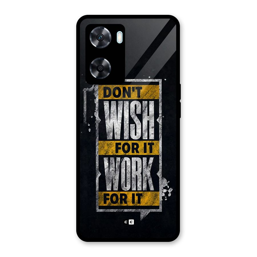 Wish Work Glass Back Case for Oppo A77