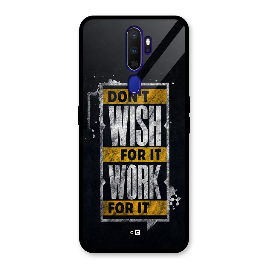 Wish Work Glass Back Case for Oppo A9 (2020)
