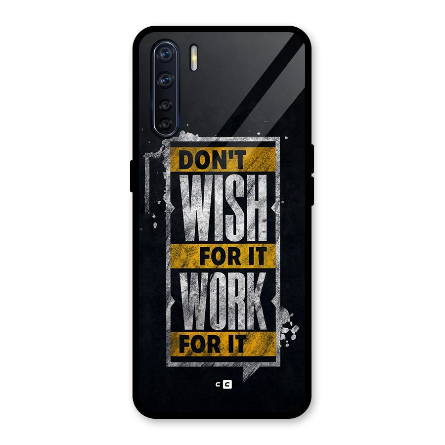 Wish Work Glass Back Case for Oppo F15