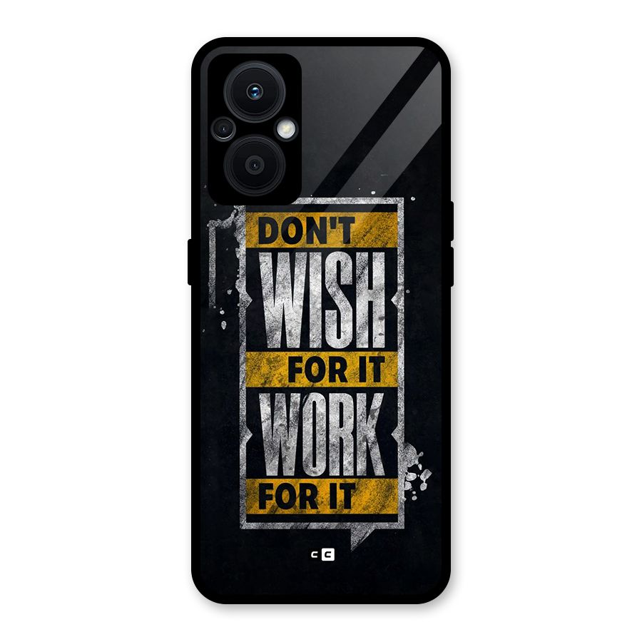 Wish Work Glass Back Case for Oppo F21s Pro 5G