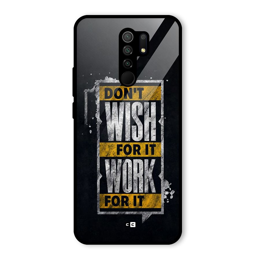 Wish Work Glass Back Case for Poco M2