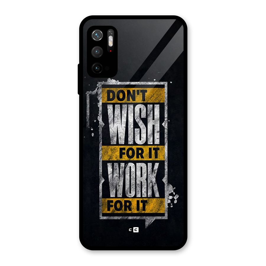 Wish Work Glass Back Case for Poco M3 Pro 5G