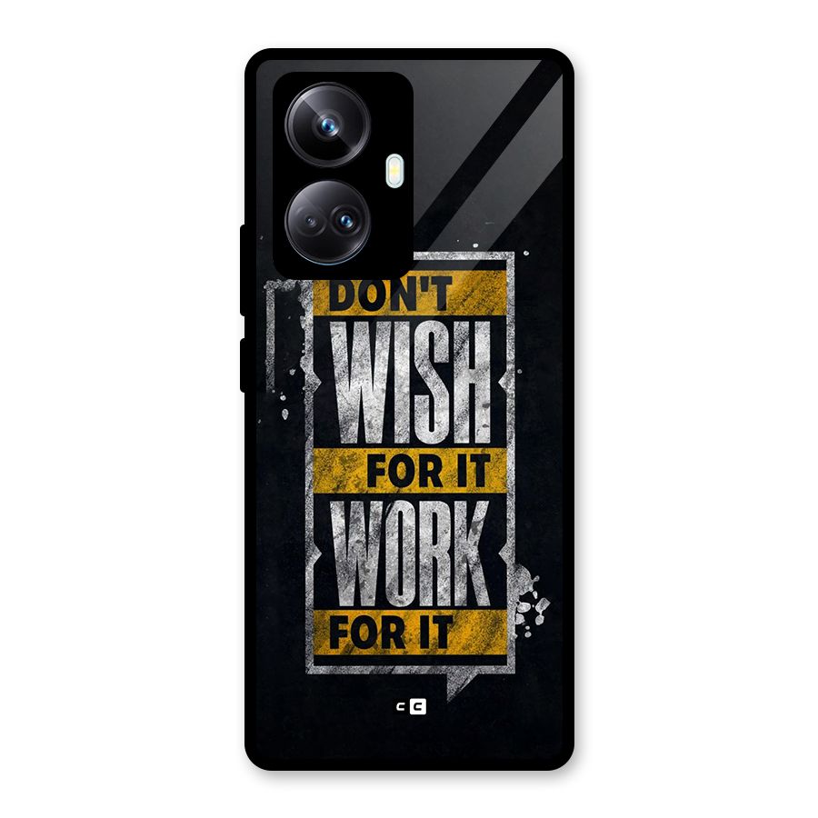 Wish Work Glass Back Case for Realme 10 Pro Plus