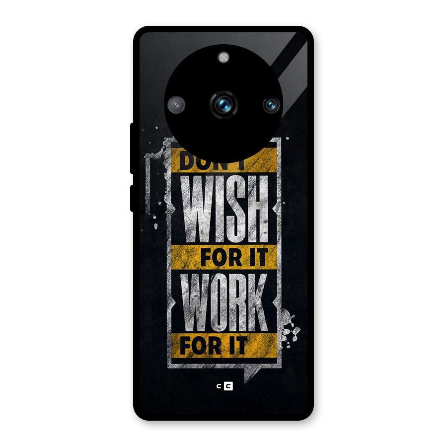 Wish Work Glass Back Case for Realme 11 Pro Plus
