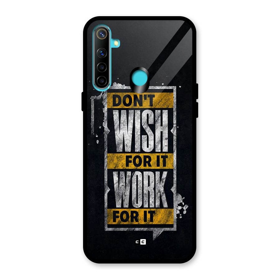 Wish Work Glass Back Case for Realme 5s