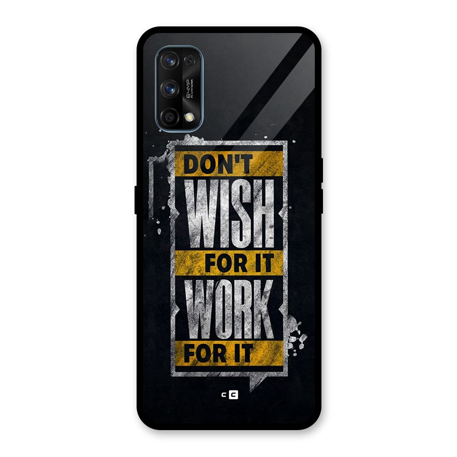 Wish Work Glass Back Case for Realme 7 Pro