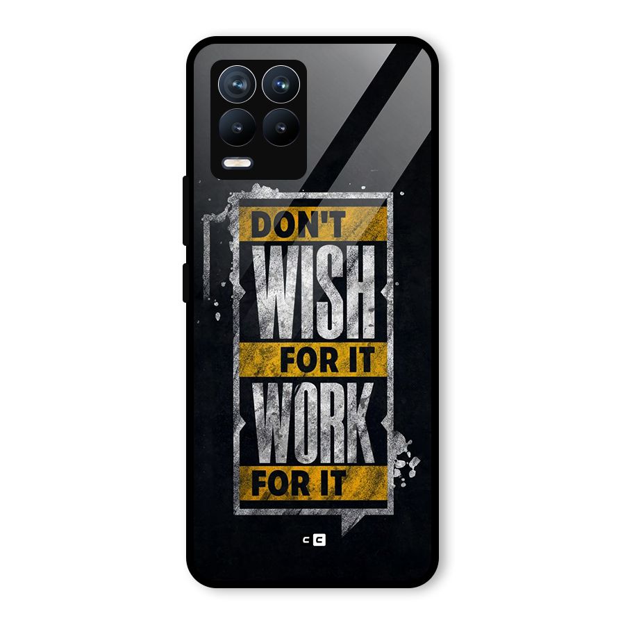 Wish Work Glass Back Case for Realme 8