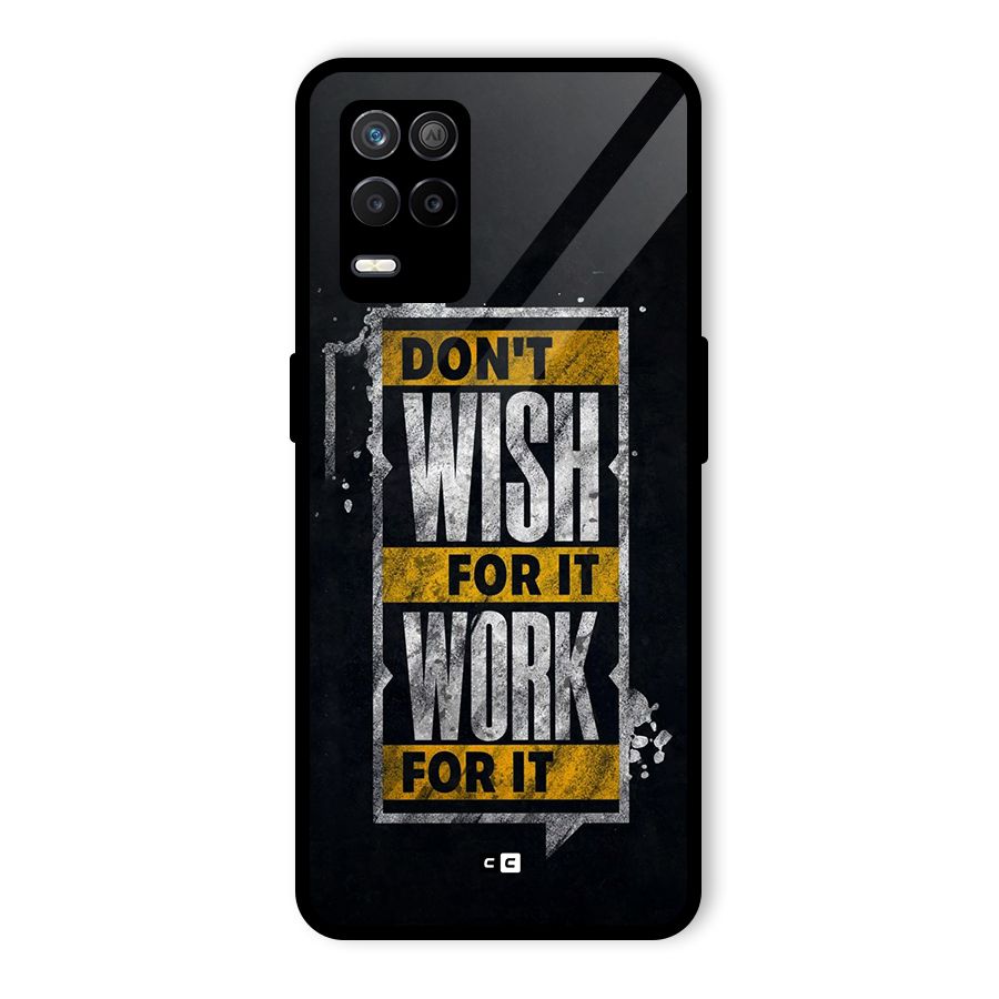 Wish Work Glass Back Case for Realme 9 5G