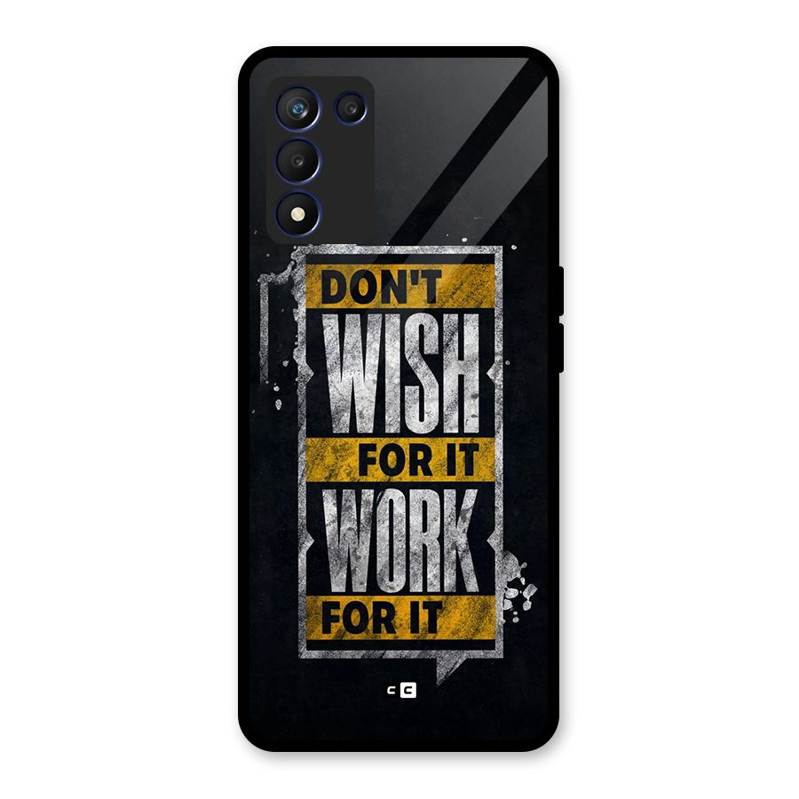Wish Work Glass Back Case for Realme 9 5G Speed