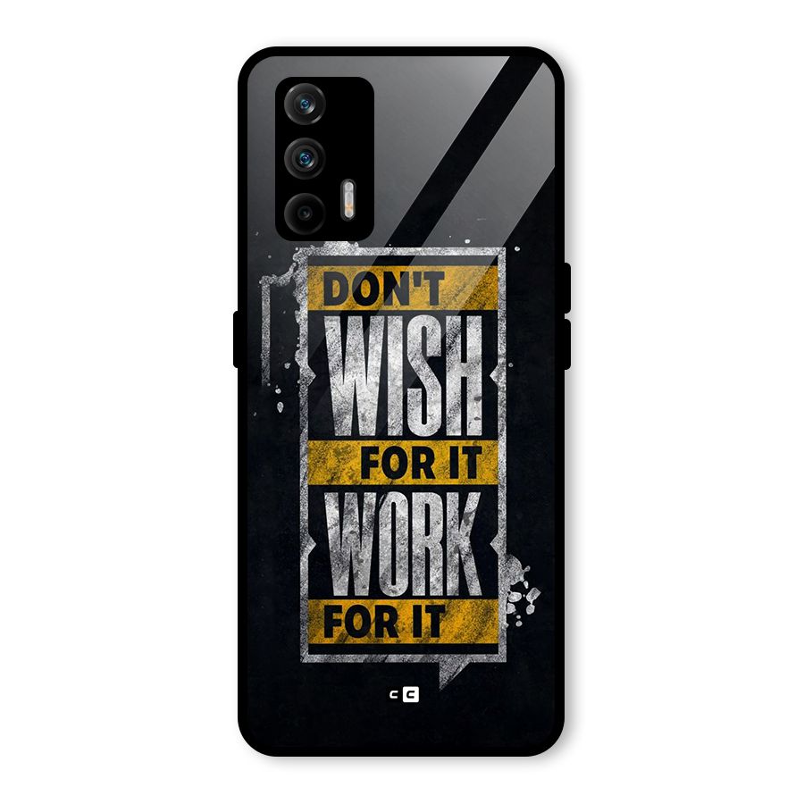 Wish Work Glass Back Case for Realme GT 5G