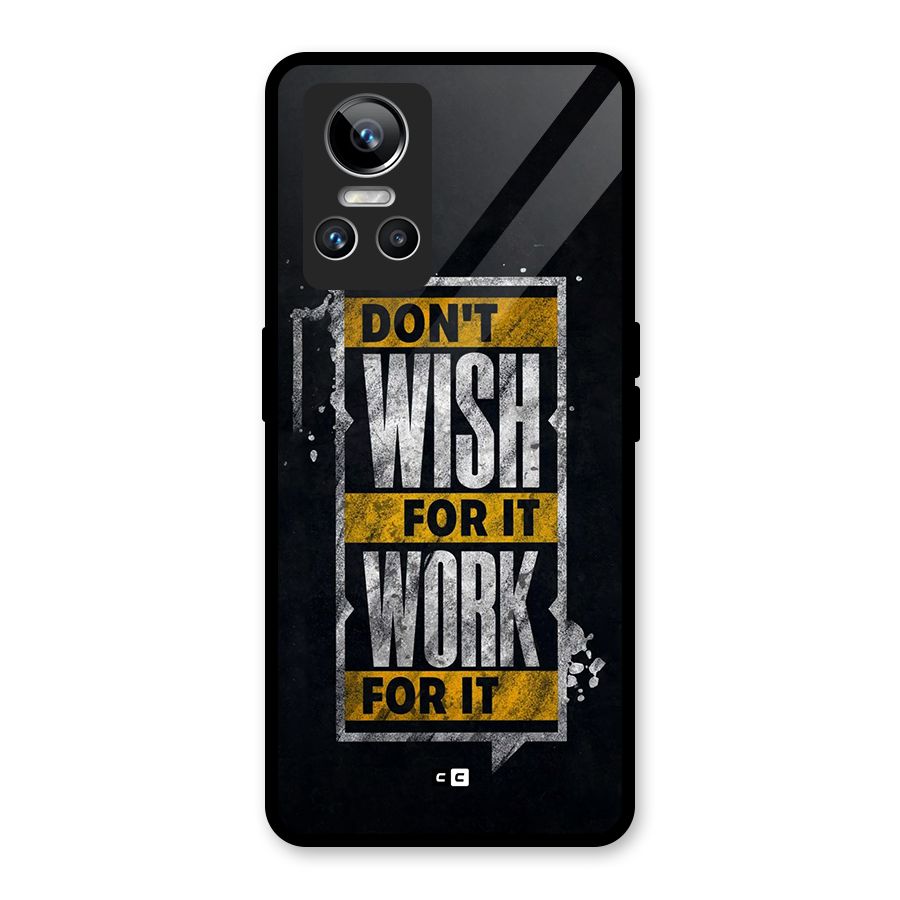 Wish Work Glass Back Case for Realme GT Neo 3