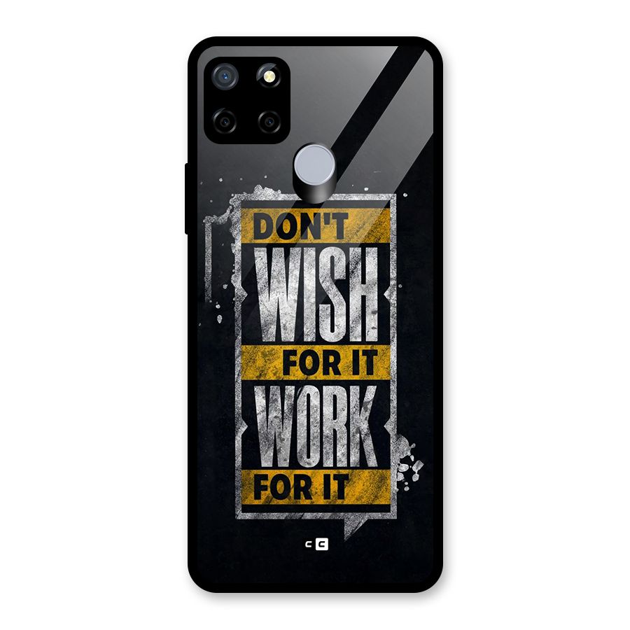 Wish Work Glass Back Case for Realme Narzo 20