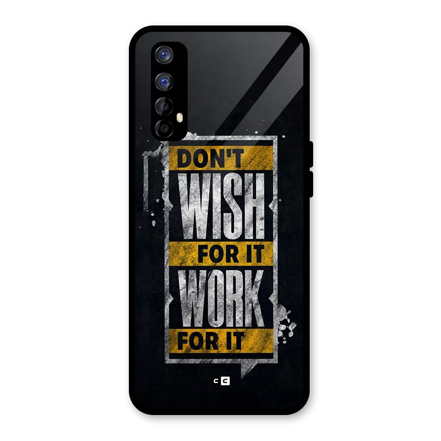 Wish Work Glass Back Case for Realme Narzo 20 Pro