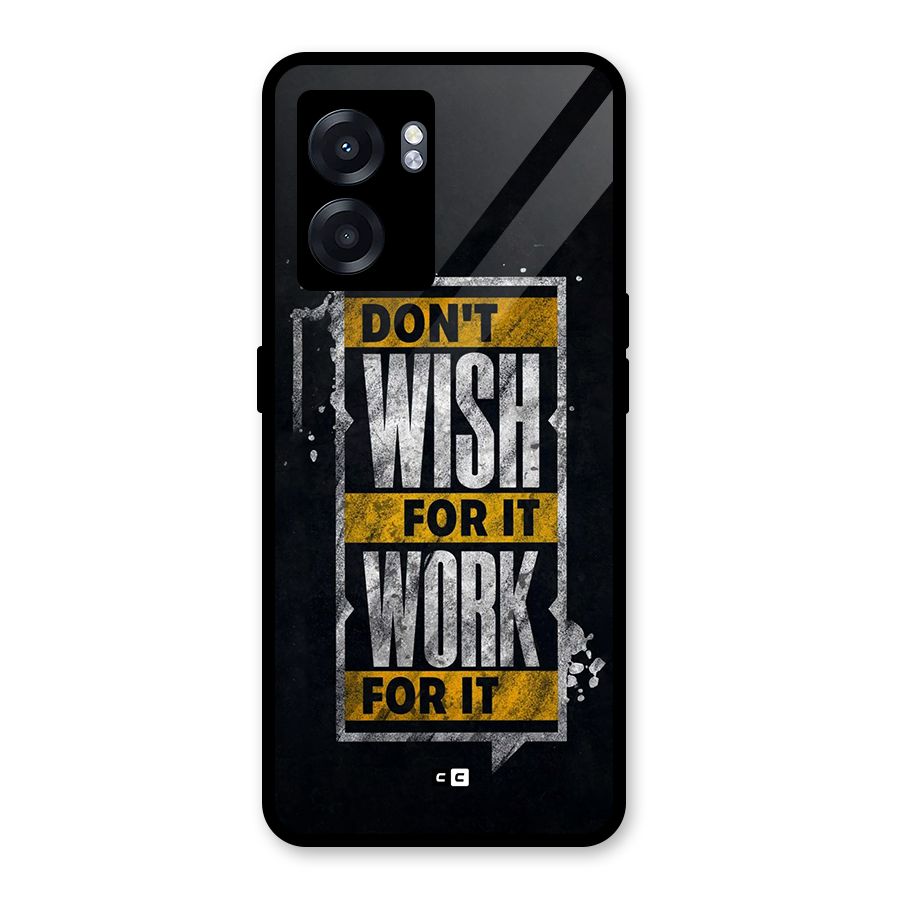 Wish Work Glass Back Case for Realme Narzo 50 5G