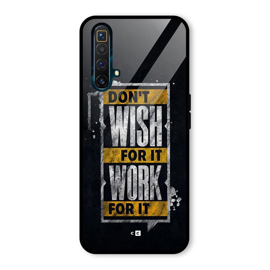 Wish Work Glass Back Case for Realme X3 SuperZoom