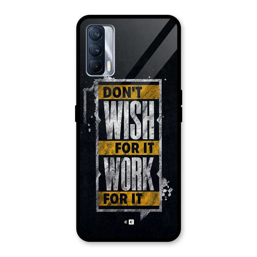 Wish Work Glass Back Case for Realme X7