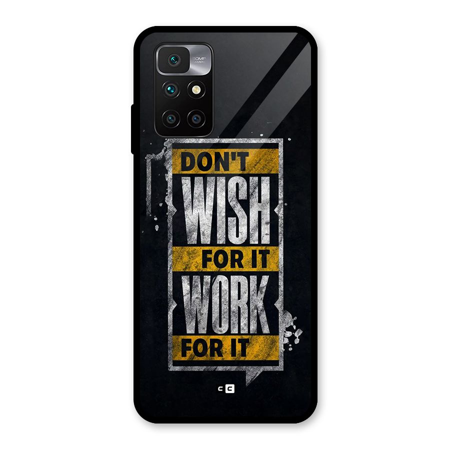 Wish Work Glass Back Case for Redmi 10 Prime