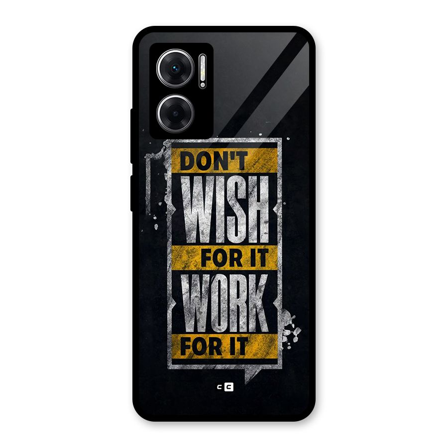 Wish Work Glass Back Case for Redmi 11 Prime 5G