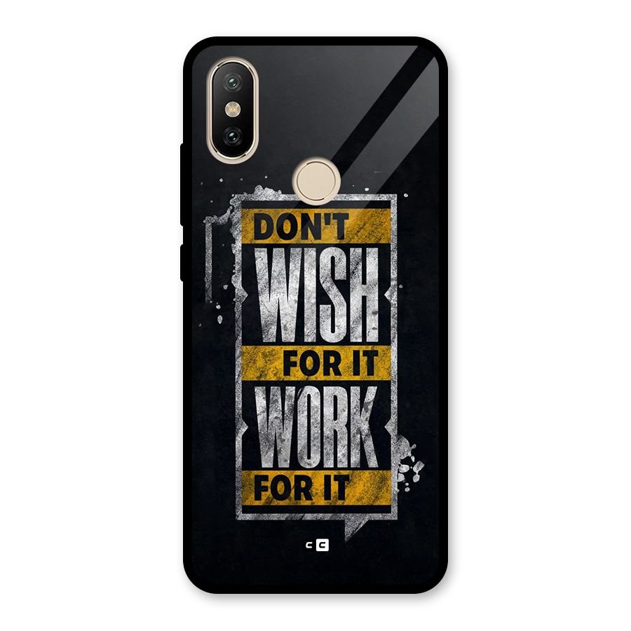 Wish Work Glass Back Case for Redmi A2