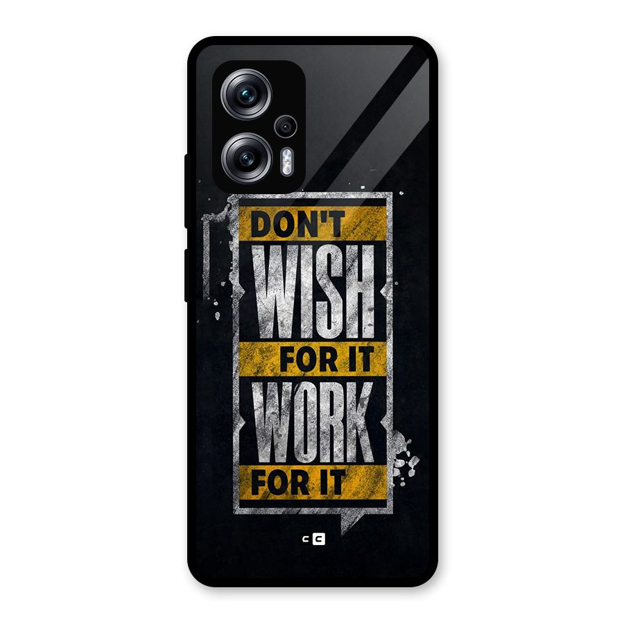 Wish Work Glass Back Case for Redmi K50i