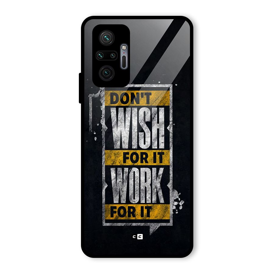 Wish Work Glass Back Case for Redmi Note 10 Pro