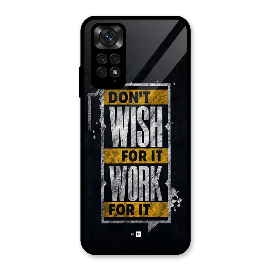 Wish Work Glass Back Case for Redmi Note 11S
