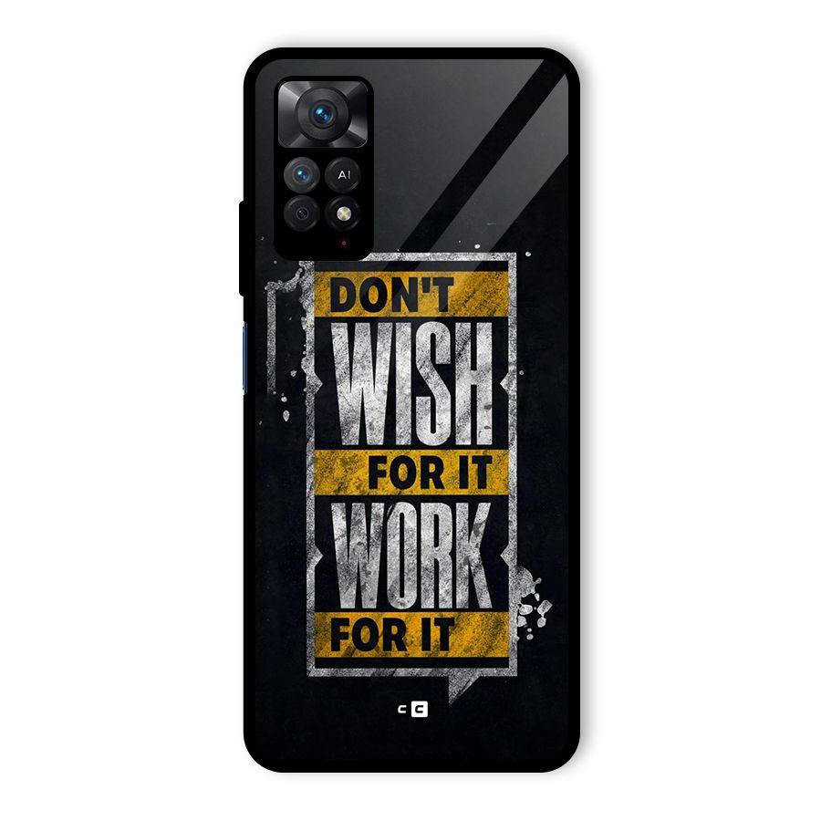 Wish Work Glass Back Case for Redmi Note 11 Pro