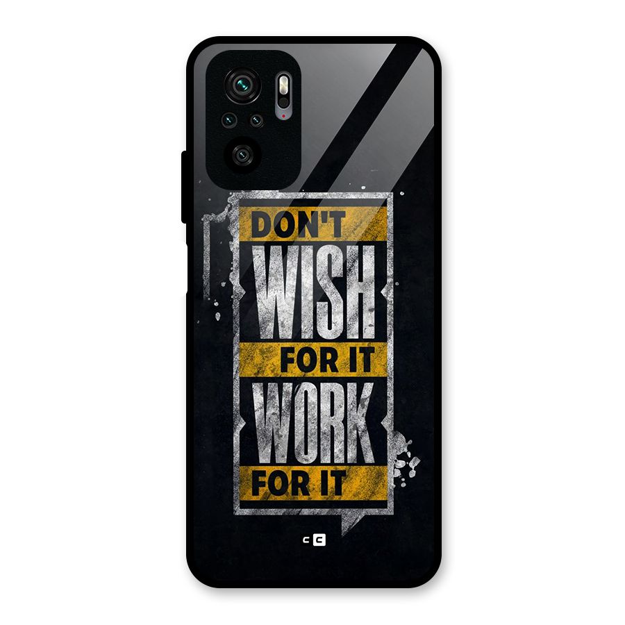 Wish Work Glass Back Case for Redmi Note 11 SE